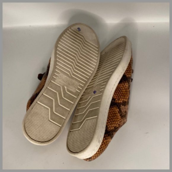 Naturalizer Soul Sneakers Slip on Slides Faux Python Size 10 Comfort Shoes - Picture 4 of 5